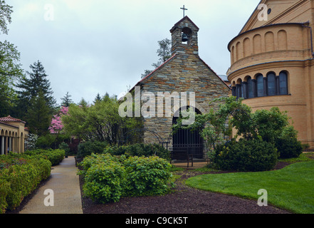 Der Portiunkula-Kapelle an der Franziskaner Kloster, Washington, DC, USA. Stockfoto