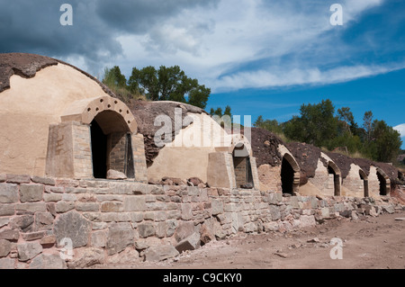 Historischen Koksöfen, Redstone, Colorado. Stockfoto