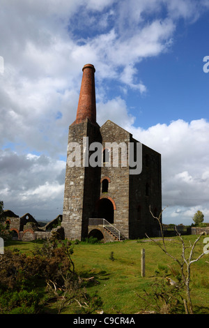 Ruinen von Phoenix United Mine, Prince Of Wales Maschinenhaus, in der Nähe von Schergen, Bodmin Moor, Cornwall, England Stockfoto