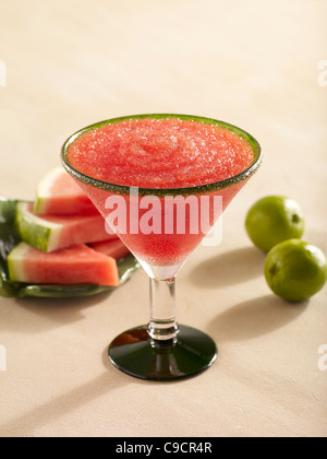 Wassermelone Margarita cocktail Stockfoto