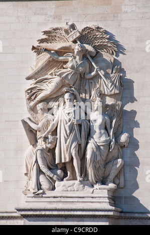Arc de Triomphe Paris Frankreich Stockfoto