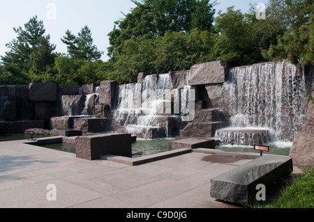 Franklin Delano Roosevelt Memorial in Washington DC, Vereinigte Staaten von Amerika-USA Stockfoto