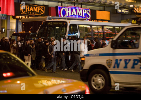 Times Square Gegend in Manhattan. Stockfoto