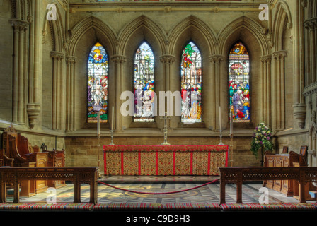 Innere des Southwell Minster, die Kathedrale von Nottinghamshire Stockfoto