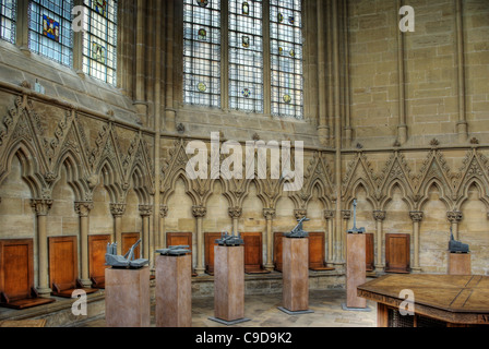 Innere des Southwell Minster, die Kathedrale von Nottinghamshire Stockfoto