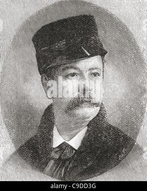 Charles Frederick Worth, im Alter von 42, 1826-1895. Englische Mode-Designer. Stockfoto