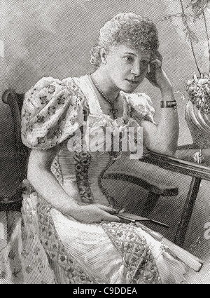 Natalia Janotha, 1856 – 1932. Polnischer Pianist und Komponist. Stockfoto