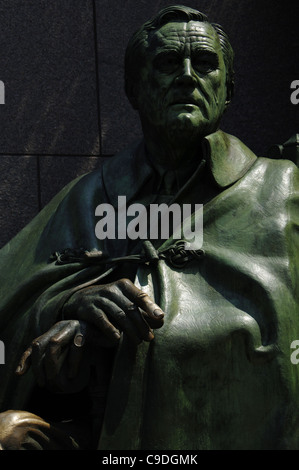 Roosevelt (1882-1945). 32. Präsident der Vereinigten Staaten. Bronze-Statue. Washington. USA. Stockfoto