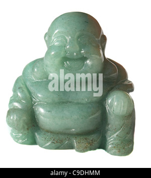 Kleine Jade stone Lachender Buddha souvenir Abbildung Stockfoto