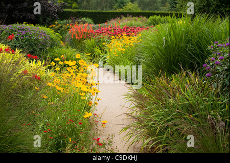 Die heißen Garten im Sommer, RHS Rosemoor, Devon, England, Vereinigtes Königreich Stockfoto