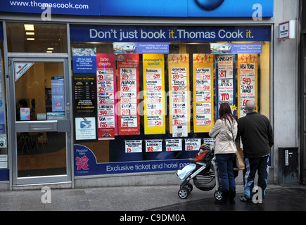 Thomas Cook Reisebüros einkaufen, England, UK Stockfoto