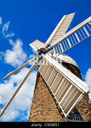 Heage Windmühle eine sechs gesegelten achtzehnten Jahrhundert Mühle in Amber Valley Derbyshire England UK Stockfoto