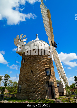 Heage Windmühle eine sechs gesegelten achtzehnten Jahrhundert Mühle in Amber Valley Derbyshire England UK Stockfoto