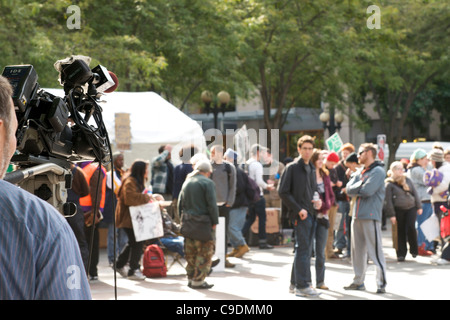 Occupy Wall Street - Seattle zu besetzen Stockfoto