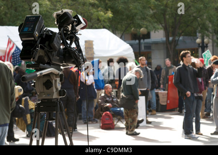 Occupy Wall Street - Seattle zu besetzen Stockfoto