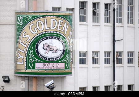 Tate and Lyle Zuckerfabrik befindet sich am West Silvertown in East London, England, UK Stockfoto