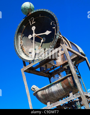 Detail des Wasser angetriebene Uhr auf Southwold Pier in Suffolk England UK gebaut von Tim Hunkin, Will Jackson und Jack Trevellian Stockfoto