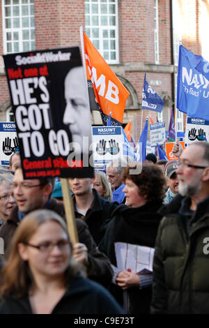 30.11.2011 öffentlichen Renten Stürmer in Birmingham. Stockfoto