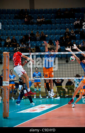 Italienischen Volleyball Liga Acqua Paradiso Monza - Copra Piacenza Stockfoto