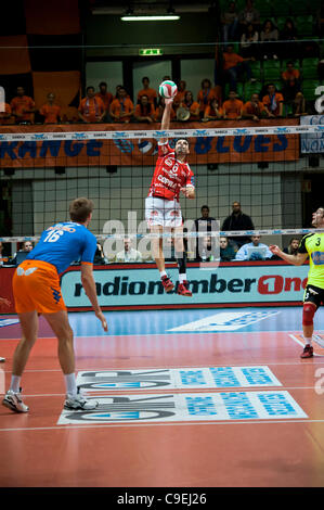 Italienischen Volleyball Liga Acqua Paradiso Monza - Copra Piacenza Stockfoto