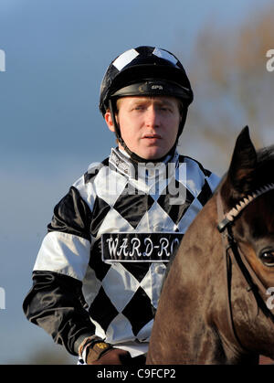 SAM HITCHCOTT JOCKEY SOUTHWELL RACECOURSE SOUTHWELL ENGLAND 13. Dezember 2011 Stockfoto