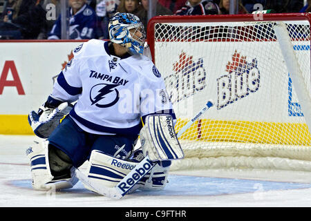 17. Dezember 2011 - Columbus, Ohio, USA - das Spiel zwischen den Tampa Bay Lightning und den Columbus Blue Jackets in der Nationwide Arena, Columbus, Ohio. (Kredit-Bild: © Scott Stuart/Southcreek/ZUMAPRESS.com) Stockfoto