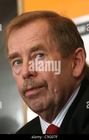 Ehemaligen tschechischen Präsidenten Vaclav Havel ist im Alter von 75 Jahren gestorben.  Oktober 01,2007.Moscow,Russia.Pictured: der ehemalige tschechische Präsident Vaclav Havel bei einem Besuch in Moskau. Stockfoto