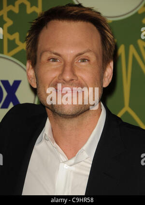 8. Januar 2012 - Los Angeles, Kalifornien, USA - Christian Slater Teilnahme an The Winter TCA FOX All-Star Party im Schloss Grün in Pasadena, Kalifornien am 08.01.12 statt. 2012 (Kredit-Bild: © D. Long/Globe Photos/ZUMAPRESS.com) Stockfoto