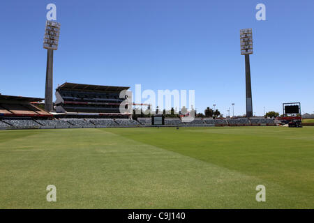 Die Western Australia Cricket Association (WACA) vor der dritten Testspiel der Baureihe 2011 / 12 zwischen Australien und Indien. Stockfoto