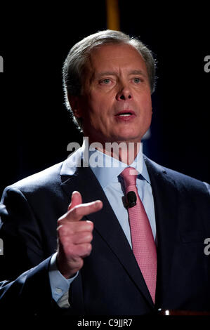 Texas Vizegouverneur David Dewhurst spricht auf eine Debatte in Austin, Texas, Texas republikanischen Kandidaten für Vereinigte Staaten Senat. Stockfoto