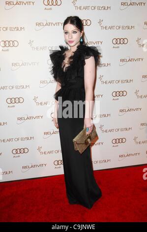 Michelle Trachtenberg im Ankunftsbereich für Art of Elysium 2012 Himmel Gala, Union Station, Los Angeles, CA 14. Januar 2012. Foto von: Elizabeth Goodenough/Everett Collection Stockfoto