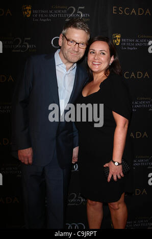 KENNETH BRANAGH & LINDSAY BRUNNOCK BAFTA LOS ANGELES 18. JÄHRLICHEN AUSZEICHNUNGEN SAISON TEA-PARTY-BEVERLY HILLS-LOS ANGELES-KALIFORNIEN Stockfoto