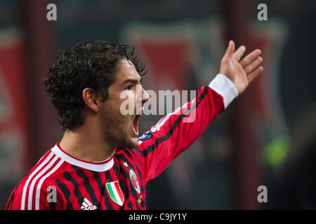 Alexandre Pato (Mailand), 15. Januar 2012 - Fußball / Fußball: italienische "Serie A" match zwischen AC Mailand 0-1 Inter Mailand im Stadio Giuseppe Meazza in Mailand, Italien. (Foto von Maurizio Borsari/AFLO) [0855] Stockfoto