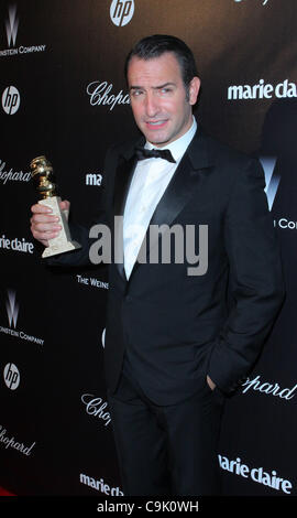 15. Januar 2012 - Los Angeles, Kalifornien, USA - Jean Dujardin. Die Weinstein Company 2012 Golden Awards After Party - statt Ankünfte im Beverly Hills Hilton, Beverly Hills, CA. Januar 15-2012. (Kredit-Bild: © TLeopold/Globe Photos/ZUMAPRESS.com) Stockfoto