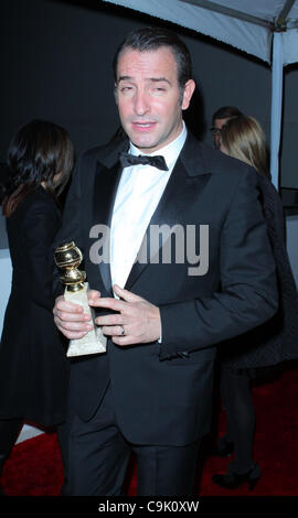15. Januar 2012 - Los Angeles, Kalifornien, USA - Jean Dujardin. Die Weinstein Company 2012 Golden Awards After Party - statt Ankünfte im Beverly Hills Hilton, Beverly Hills, CA. Januar 15-2012. (Kredit-Bild: © TLeopold/Globe Photos/ZUMAPRESS.com) Stockfoto