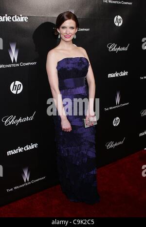 Bitsie Tulloch im Ankunftsbereich für The Weinstein Company 2012 Golden Globes After Party, Bar 210 im Beverly Hilton Hotel in Los Angeles, CA 15. Januar 2012. Foto von: James Atoa/Everett Collection Stockfoto