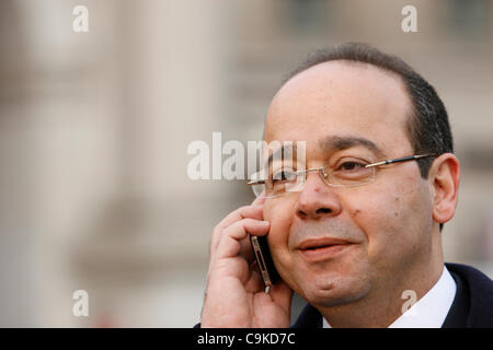 Ägyptische Broadcaster und Journalist Abdel-Latif Menawy Stockfoto