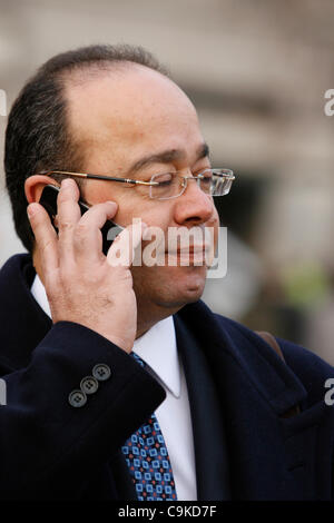 Ägyptische Broadcaster und Journalist Abdel-Latif Menawy Stockfoto