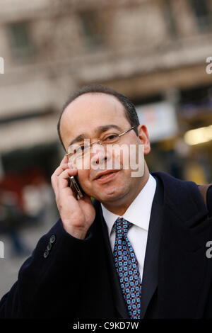 Ägyptische Broadcaster und Journalist Abdel-Latif Menawy Stockfoto