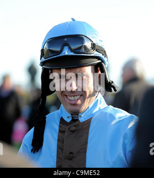 GRAHAM LEE JOCKEY WETHERBY Rennbahn WETHERBY ENGLAND 23. Januar 2012 Stockfoto