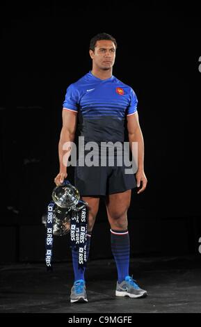 DER HULINGHAM CLUB, LONDON, UK, Mittwoch, 25. Januar 2012. Thierry Dusautoir Frankreichs. RBS 6 Nations Rugby Start. Stockfoto
