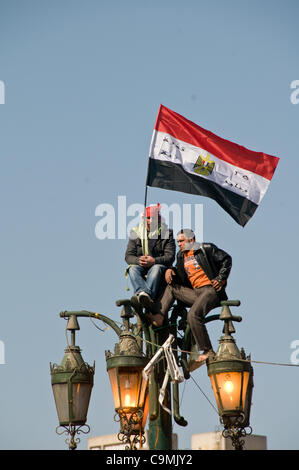 Ägypten-Aufstand, erste Jahrestag Tahrirplatz Cairo 25. Januar 2012, Ägypten Aufstand Stockfoto