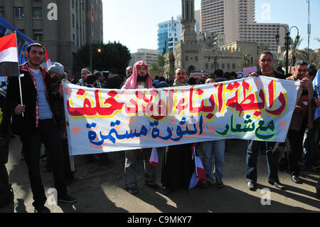 Ägypten Aufstand ersten Jahrestag Tahrir-Platz 25. Januar 2012 Stockfoto