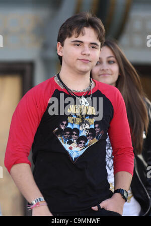 PRINCE JACKSON MICHAEL JACKSON-HAND und FOOTPRINT CEREMONY HOLLYWOOD LOS ANGELES Kalifornien USA 26. Januar 2012 Stockfoto