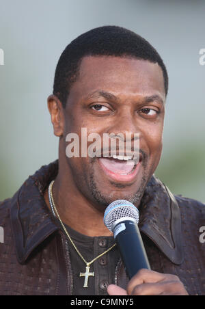 CHRIS TUCKER MICHAEL JACKSON-HAND und FOOTPRINT CEREMONY HOLLYWOOD LOS ANGELES Kalifornien USA 26. Januar 2012 Stockfoto