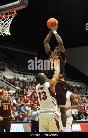 2. Februar 2012 - Stanford, Kalifornien, USA - Arizona State Sun Devils Guard-Forward CARRICK FELIX (0) Triebe während Donnerstag-Spiel um Maples Pavillon.  Stanford schlagen Arizona State 68-44. (Kredit-Bild: © Scott Beley/Southcreek/ZUMAPRESS.com) Stockfoto