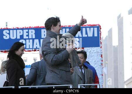 Eli Manning in Anwesenheit für New York City Ticker Tape Parade Ehren Super Bowl XLVI Champions die New York Giants, Canyon of Heroes, New York, NY 7. Februar 2012. Foto von: Andres Otero/Everett Collection Stockfoto