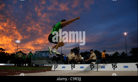 2012-Perth verfolgen Klassiker, WA-Leichtathletik-Stadion 11. Februar 2012 Stockfoto