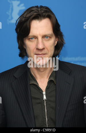 JAMES MARSH SHADOW DANCER PHOTOCALL BERLIN FILM FESTIVAL 2012 die GRAND Hyatt Hotel POTSDAMER PLATZ BERLIN Deutschland 12 Februar 201 Stockfoto