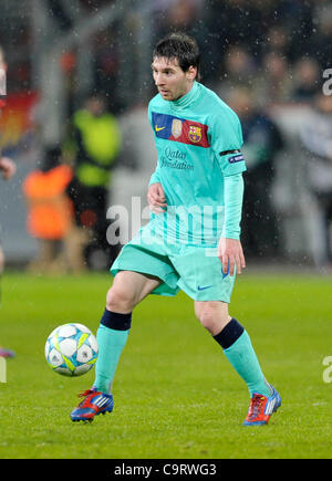 Fussball, Champions League Octos Hinspiel, Bayer 04 Leverkusen Gegen FC Barcelona (Spanien) 1:3---Lionel Messi (Barcelona) | Fußball, UEFA Champions League, Leverkusen gegen FC Barcelona 1:3---Lionel Messi Stockfoto